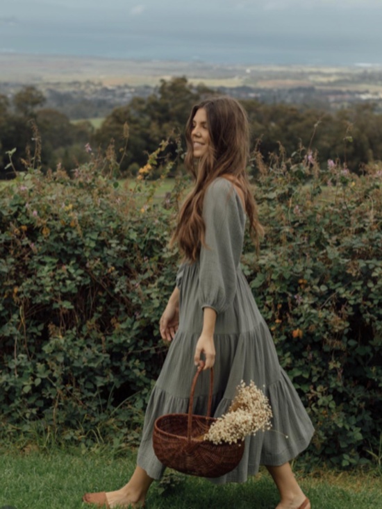 Olive Maxi Boho Dress - Picture 15 of 16